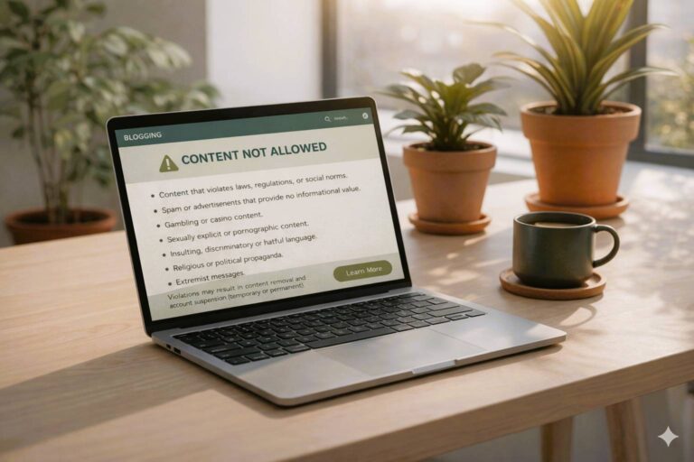 Niet toegestane content